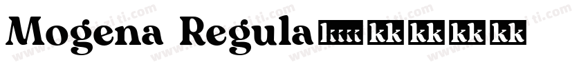 Mogena Regula字体转换
